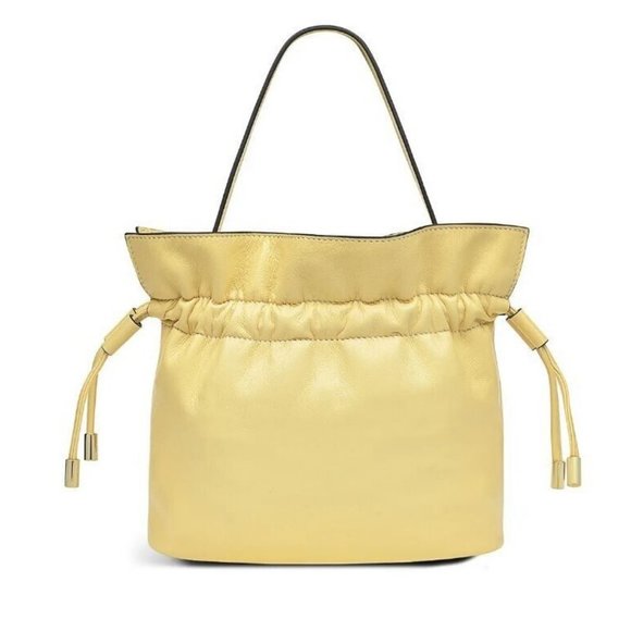 Radley Bags Radley London Sunny Rise Leather Drawstring Top Handle Crossbody Butteryellow